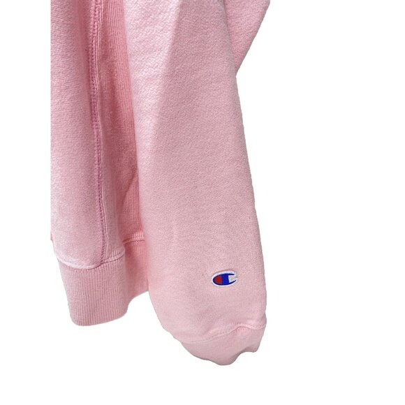 Women’s Pink Champion Hoodie Reverse Weave Sweatshirt Size Large As Is - Picture 6 of 9